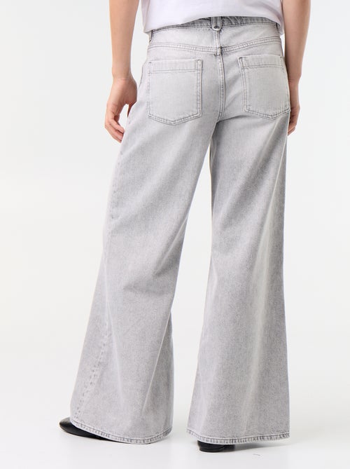 Jeans wide leg / taglio ampio con tasche applicate - Kiabi