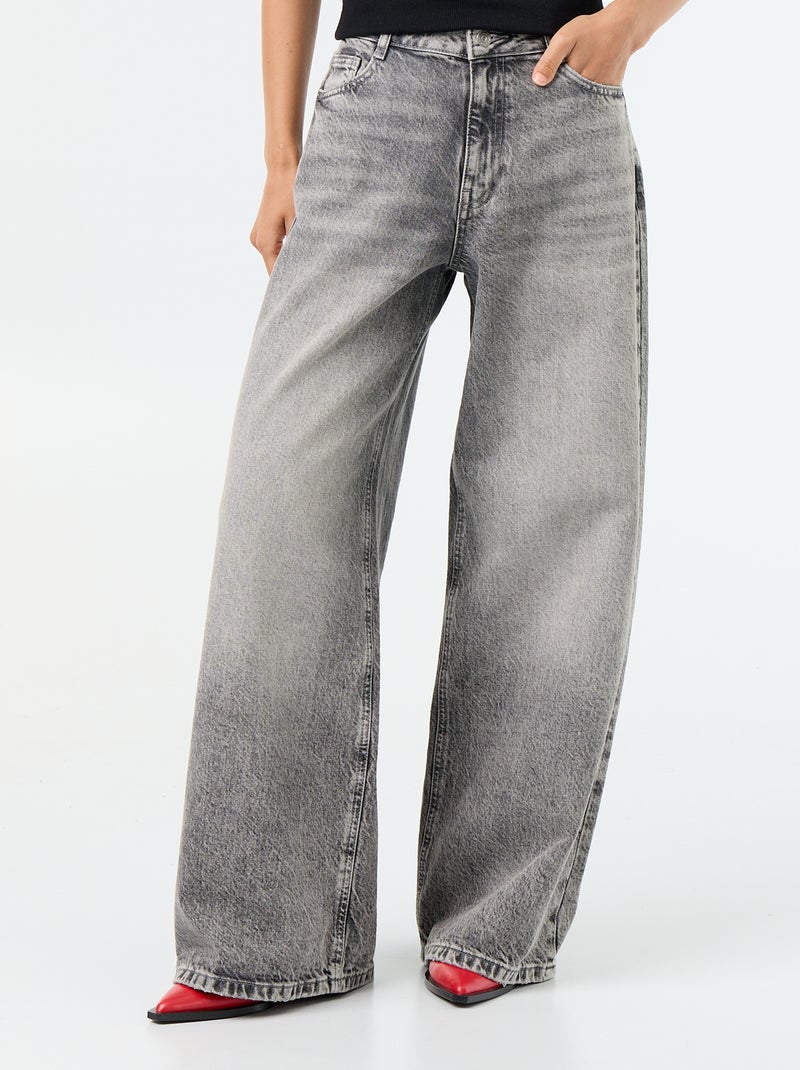 Jeans wide leg / taglio ampio Grigio - Kiabi