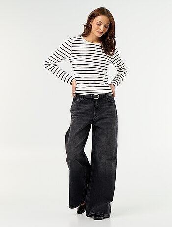 Jeans wide leg / taglio ampio