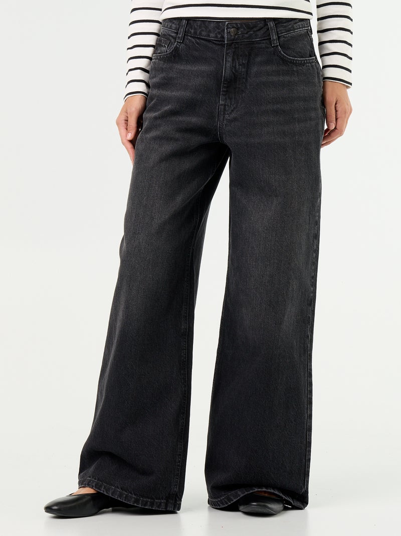 Jeans wide leg / taglio ampio Nero - Kiabi