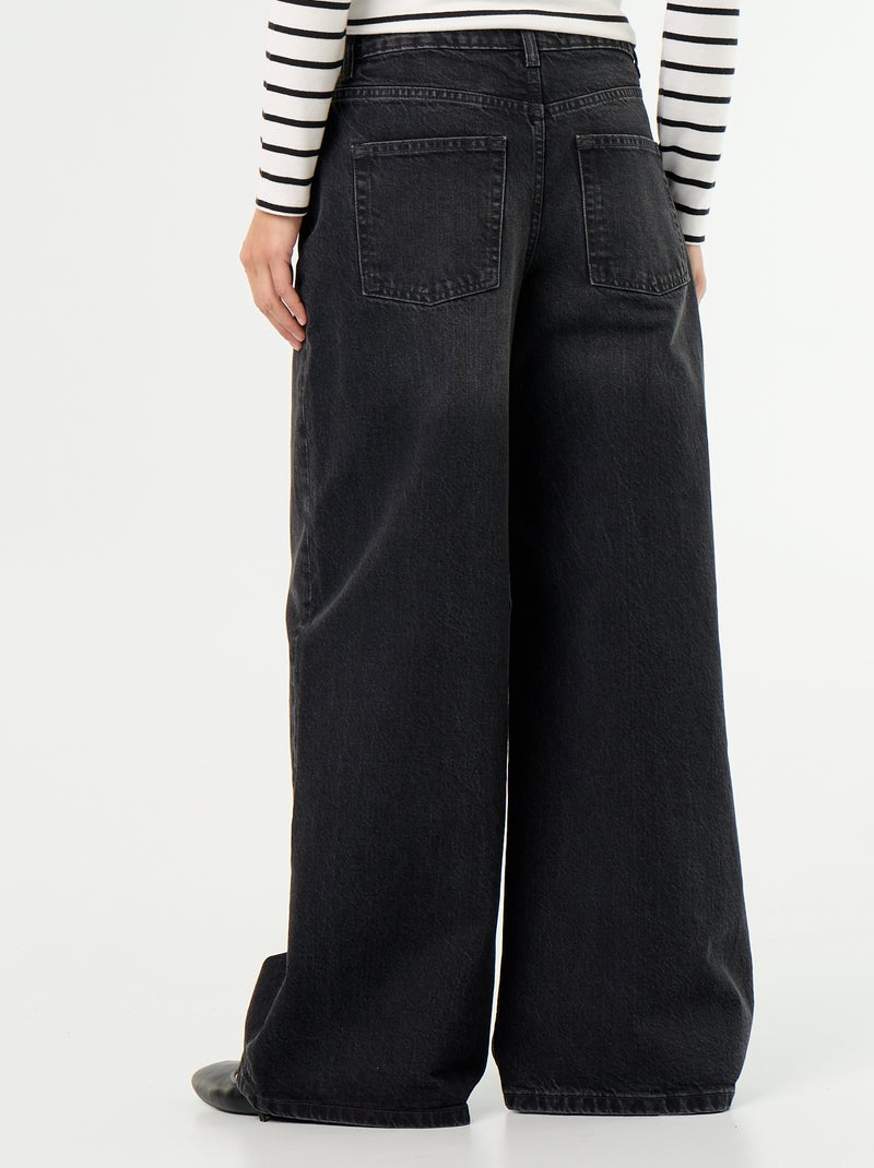 Jeans wide leg / taglio ampio Nero - Kiabi