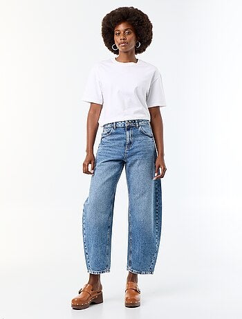 Jeans wide leg / taglio ampio vita alta