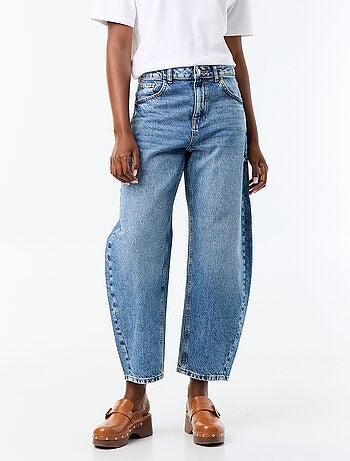 Jeans wide leg / taglio ampio vita alta