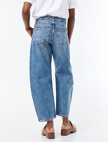 Jeans wide leg / taglio ampio vita alta