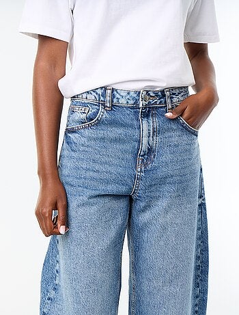 Jeans wide leg / taglio ampio vita alta
