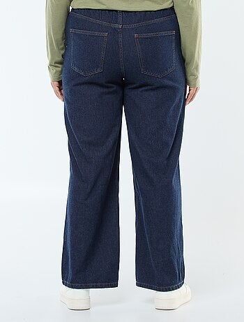Jeans wide leg / taglio largo e vita elasticizzata