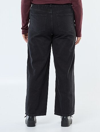 Jeans wide leg / taglio largo e vita elasticizzata