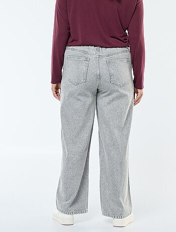 Jeans wide leg / taglio largo e vita elasticizzata