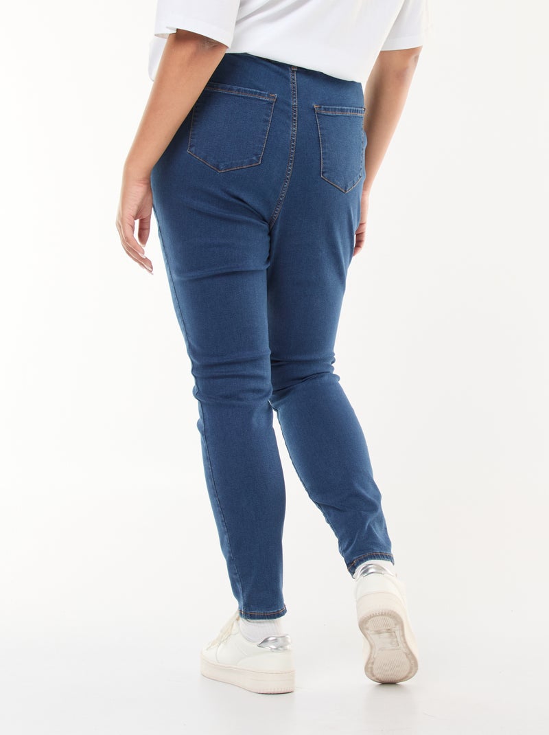 Jeggings a vita alta regular stretch BLU - Kiabi