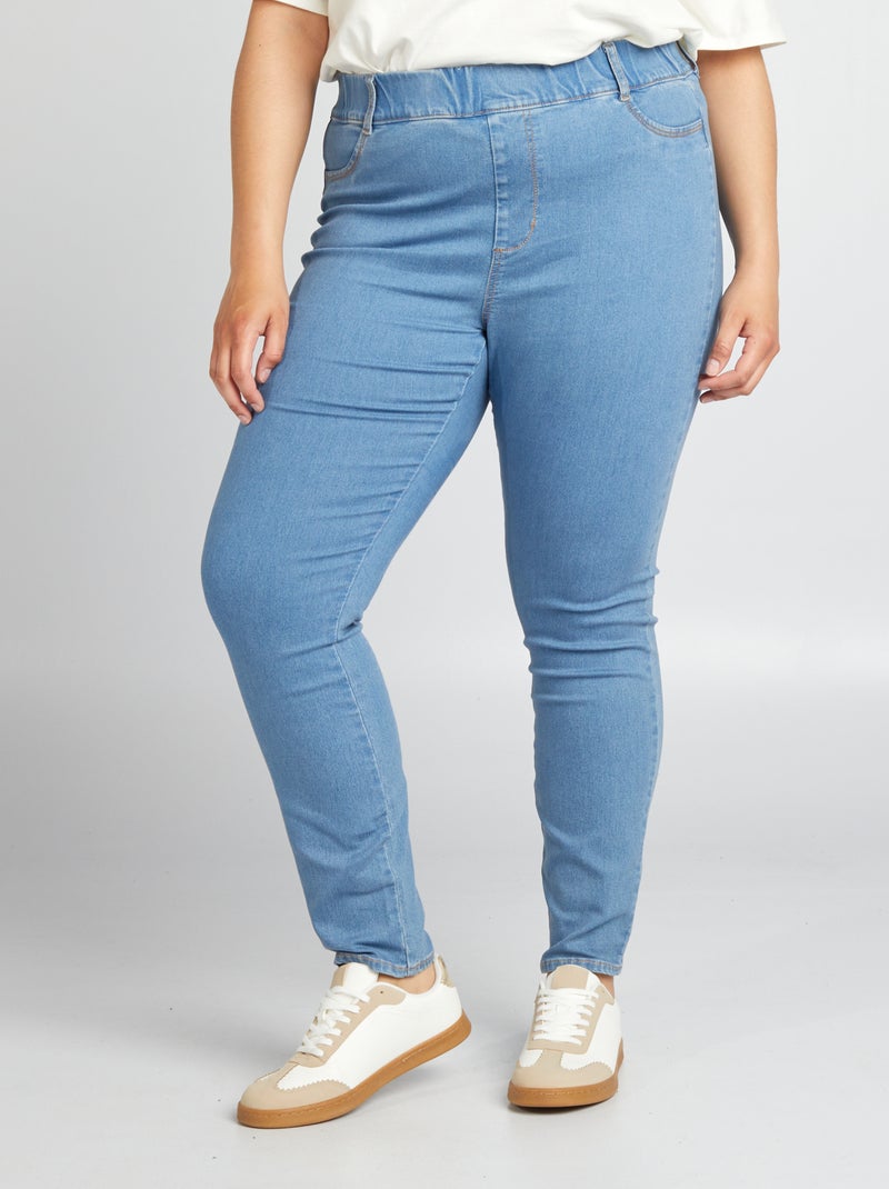 Jeggings a vita alta regular stretch BLU - Kiabi