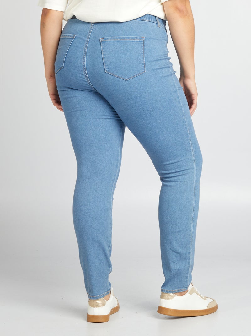Jeggings a vita alta regular stretch BLU - Kiabi