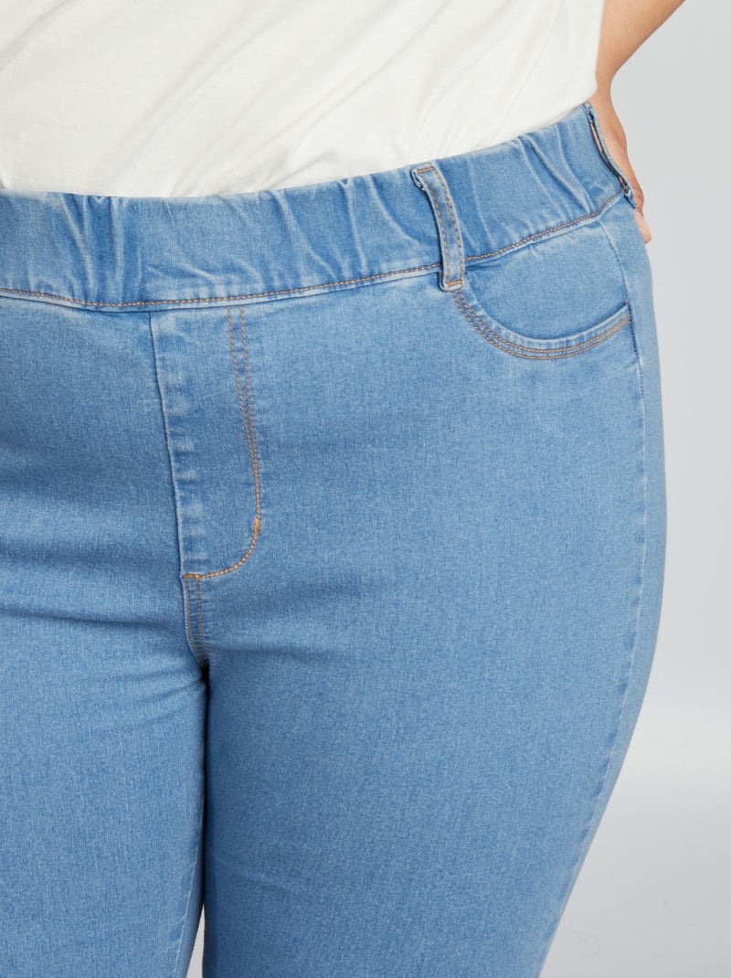 Jeggings a vita alta regular stretch BLU - Kiabi