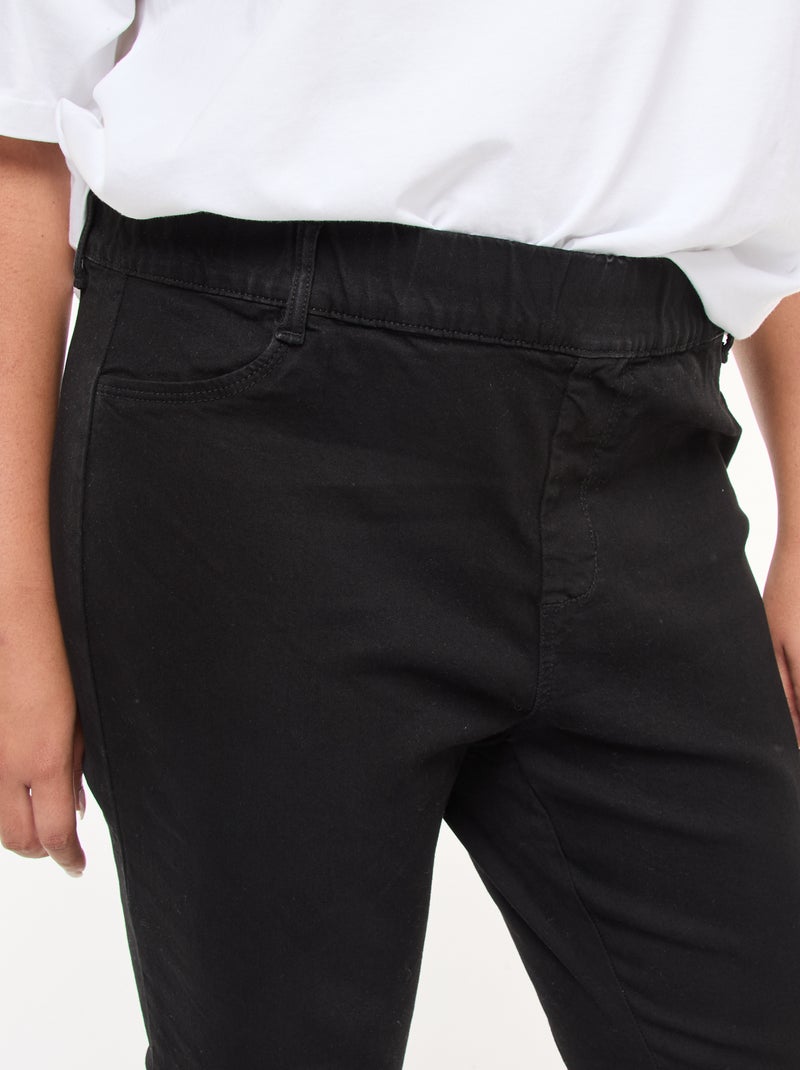 Jeggings a vita alta regular stretch NERO - Kiabi