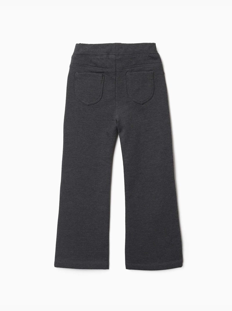 Jeggings a zampa spazzolato Grigio scuro - Kiabi