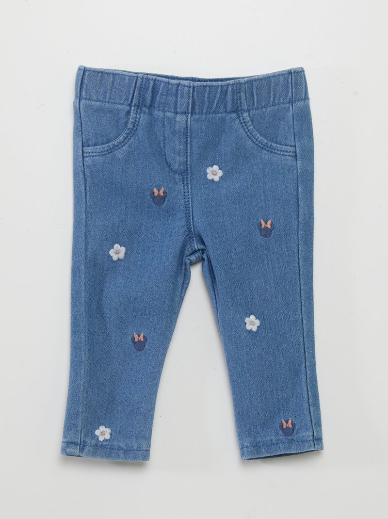 Jeggings con stampa 'Minnie' BLU - Kiabi