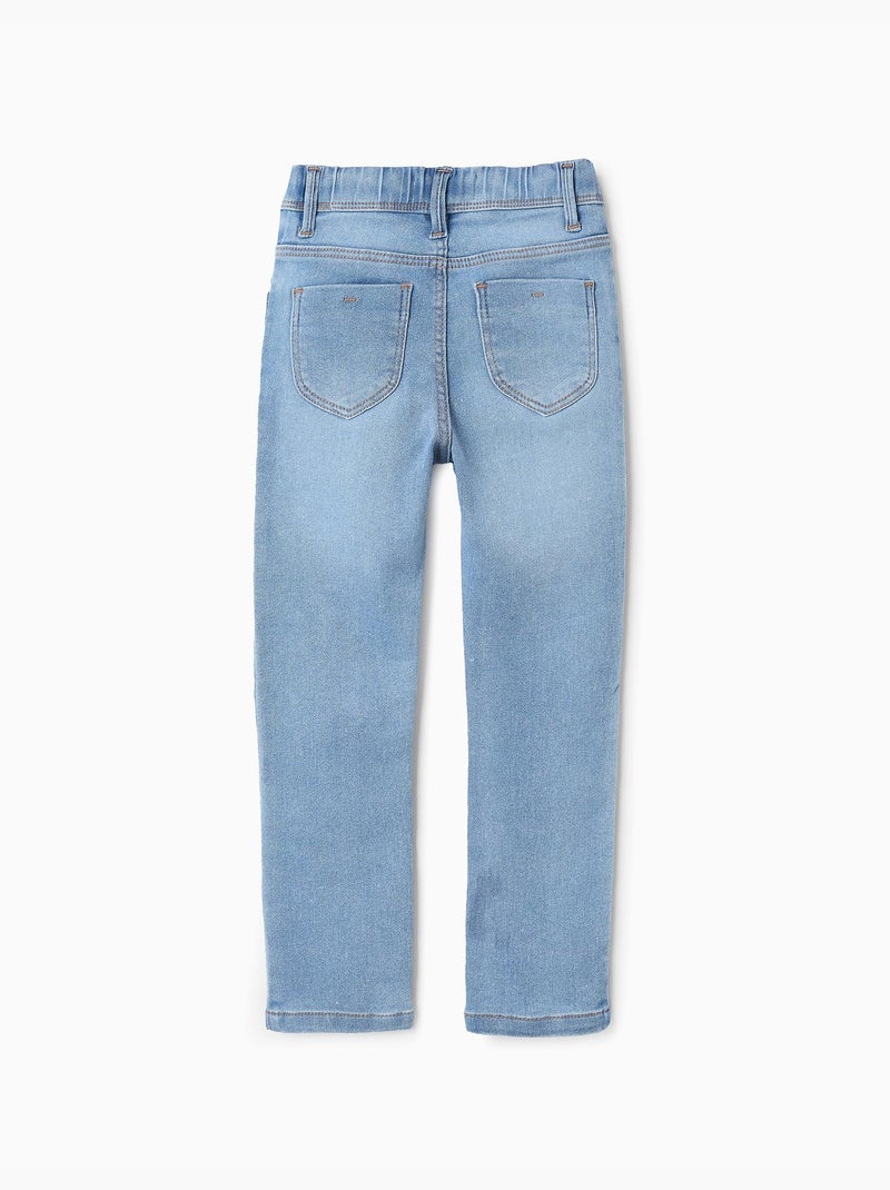 Jeggings in denim a quattro tasche Blu chiaro - Kiabi