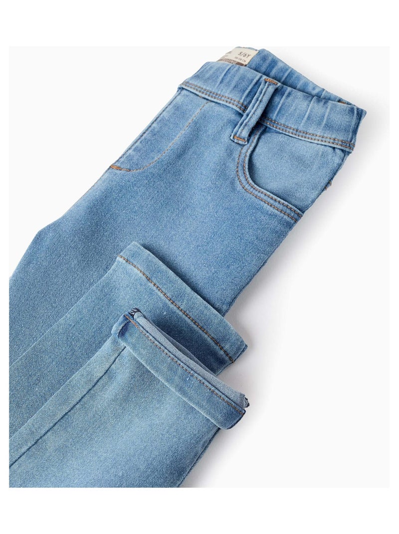 Jeggings in denim a quattro tasche Blu chiaro - Kiabi