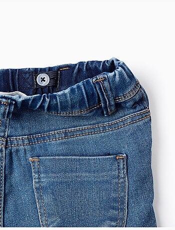 Jeggings in denim con vita regolabile