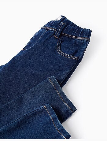 Jeggings in denim con vita regolabile