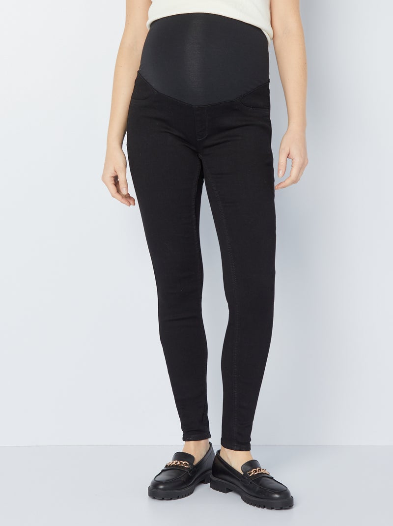 Jeggings premaman con fascia NERO - Kiabi