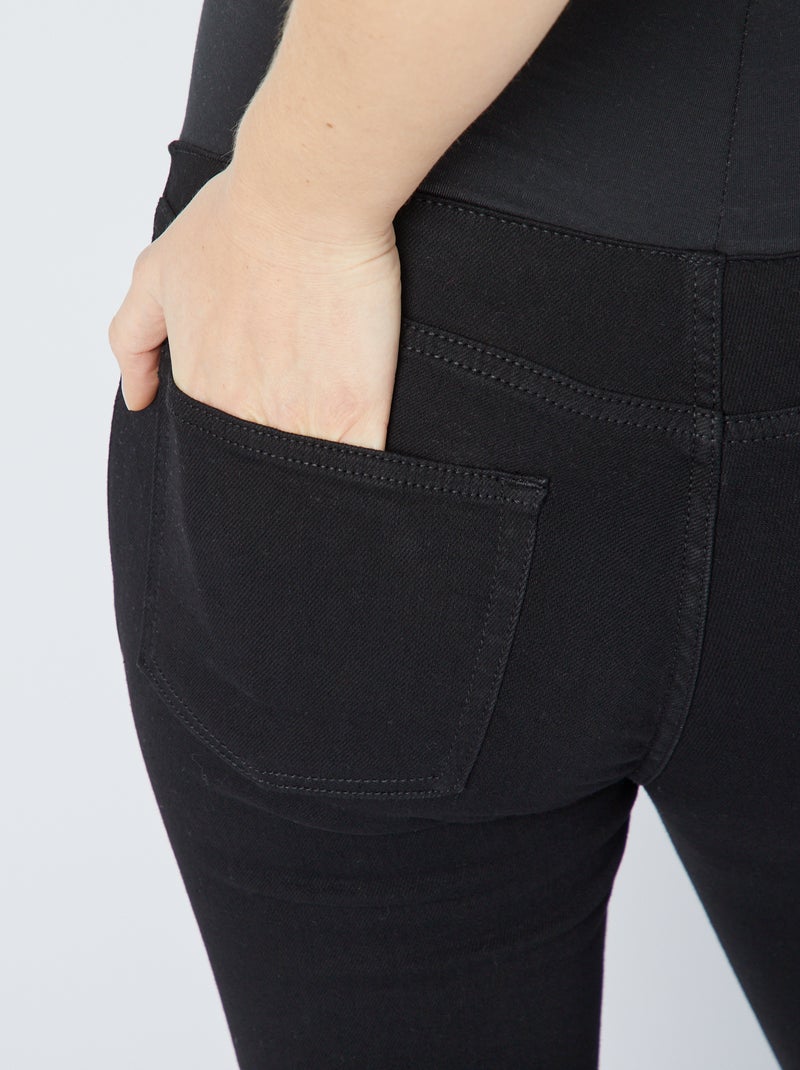 Jeggings premaman con fascia NERO - Kiabi