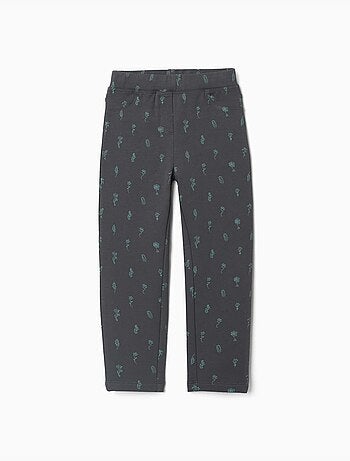 Jeggings skinny con effetto spazzolato con stampa floreale