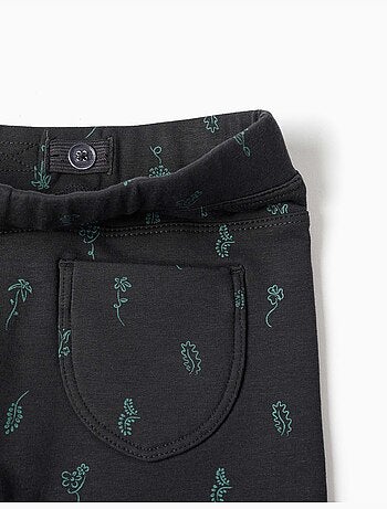 Jeggings skinny con effetto spazzolato con stampa floreale