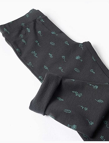 Jeggings skinny con effetto spazzolato con stampa floreale