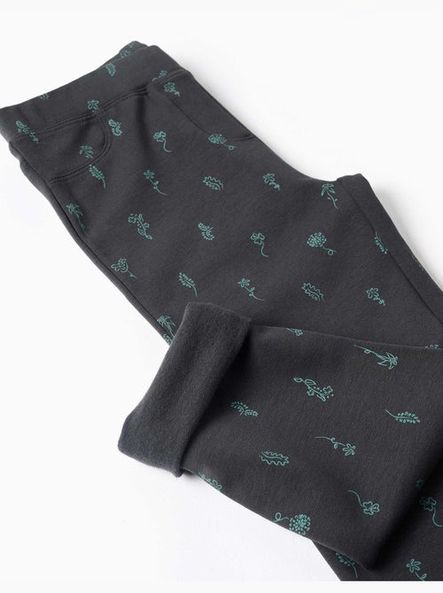 Jeggings skinny con effetto spazzolato con stampa floreale - Kiabi