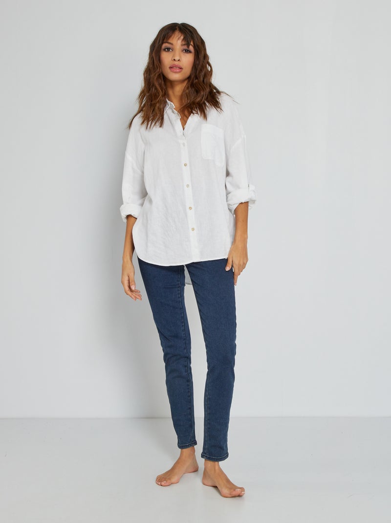 Jeggings stretch a vita alta BLU - Kiabi