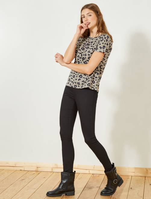 Jeggings super skinny vita alta - black - Kiabi - 10.00€