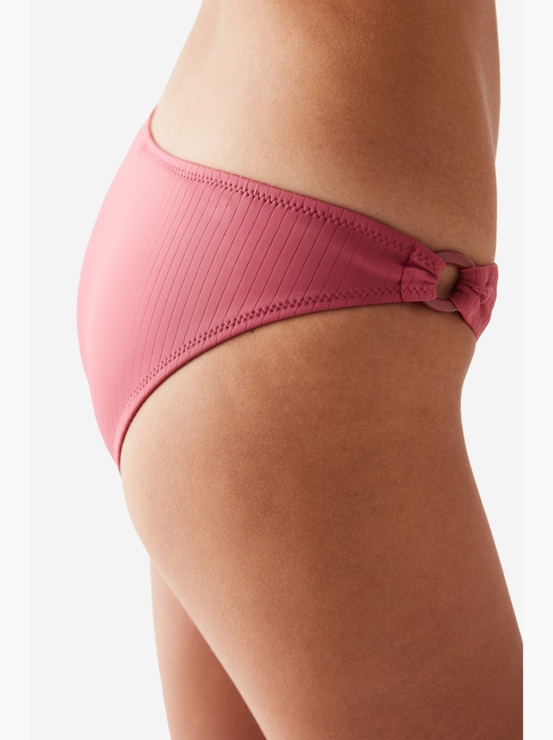 Jerry slip bikini con dettaglio accessorio laterale penti Rosa antico - Kiabi