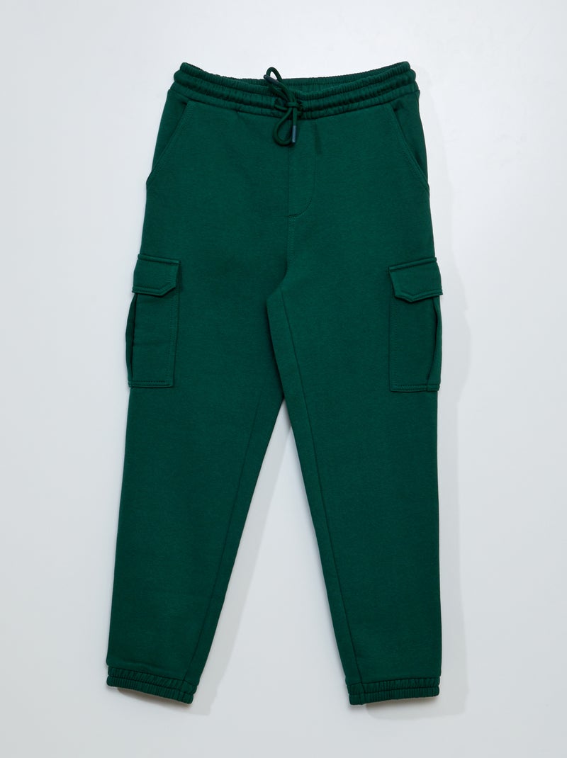 Jogger screziati in tessuto felpato VERDE - Kiabi