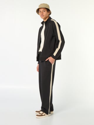 Joggers a gamba larga con banda decorativa