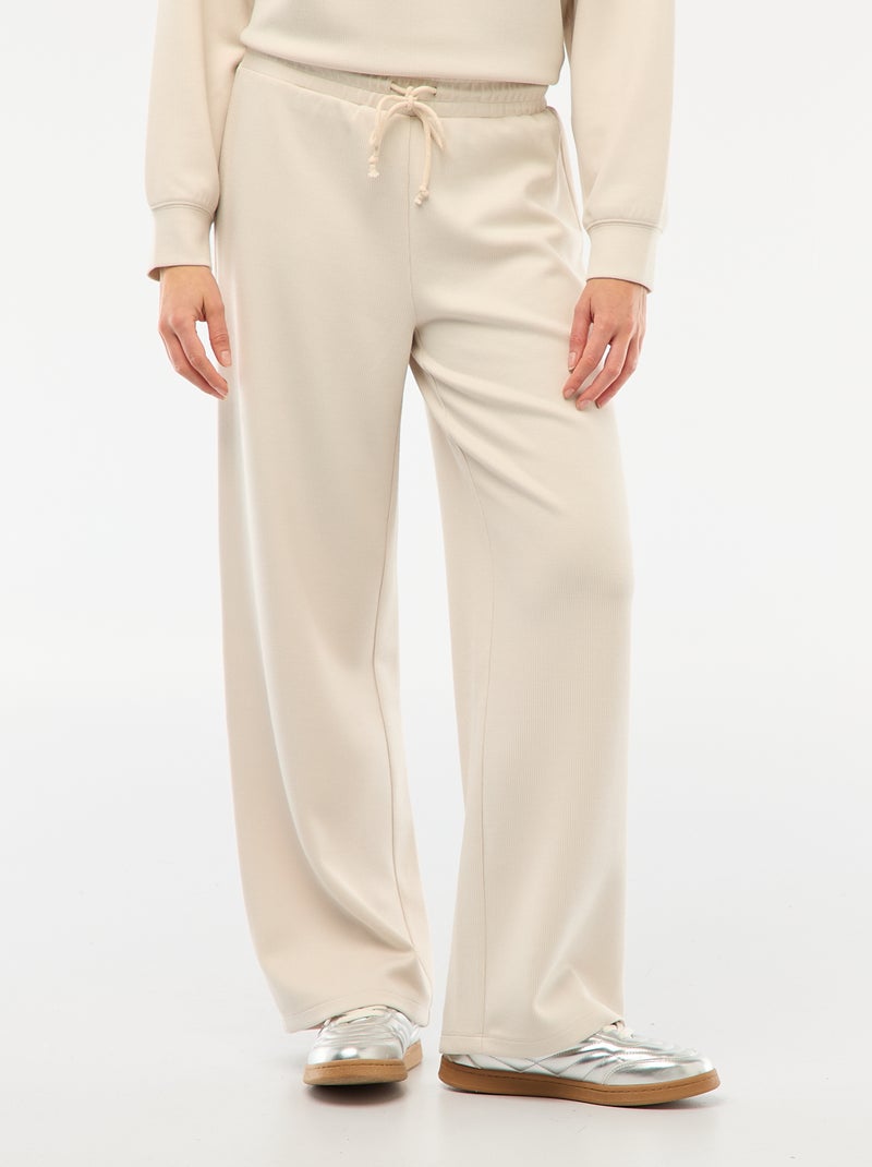 Joggers ampi e morbidi Beige - Kiabi