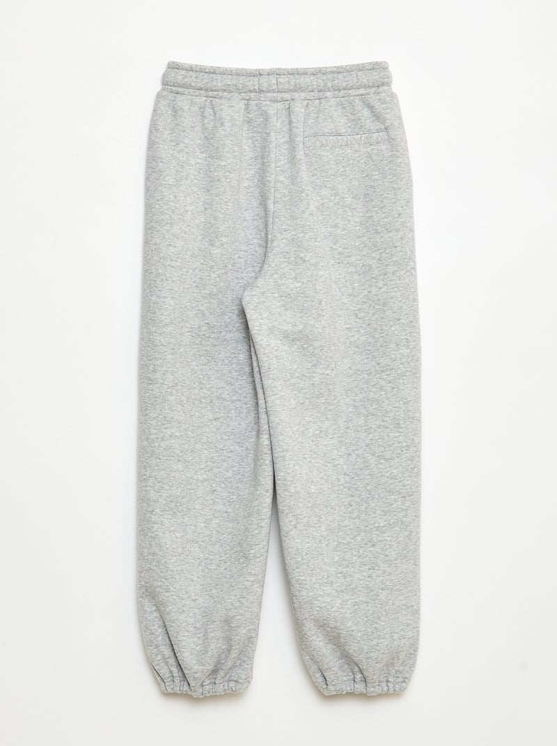 Joggers ampi in cotone tinta unita Grigio - Kiabi