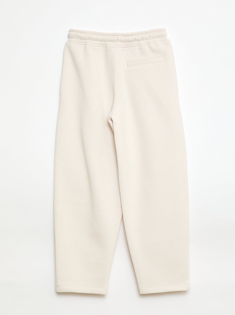 Joggers ampi in felpa Bianco - Kiabi