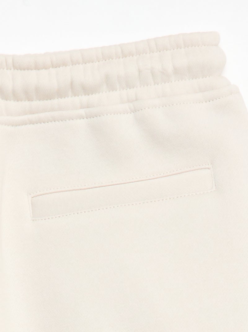 Joggers ampi in felpa Bianco - Kiabi