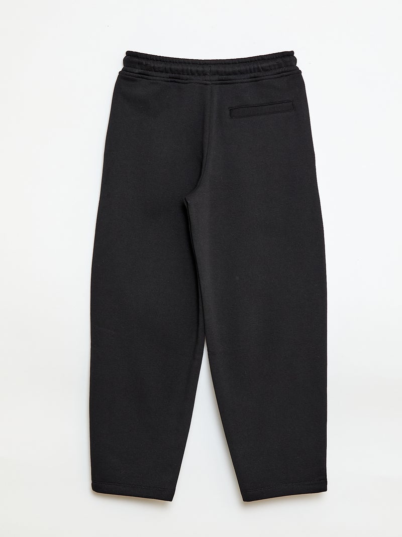 Joggers ampi in felpa Nero - Kiabi
