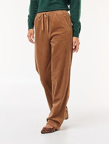 Joggers ampi in velluto a coste