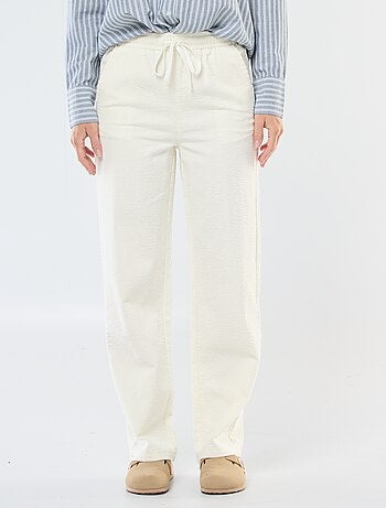 Joggers ampi in velluto a coste
