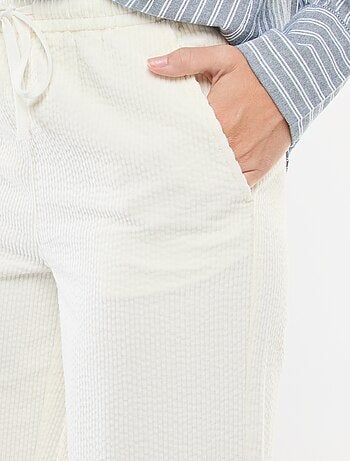 Joggers ampi in velluto a coste