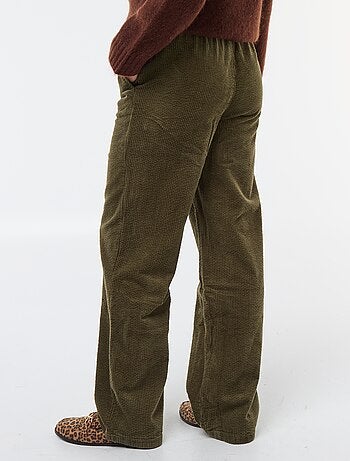 Joggers ampi in velluto a coste