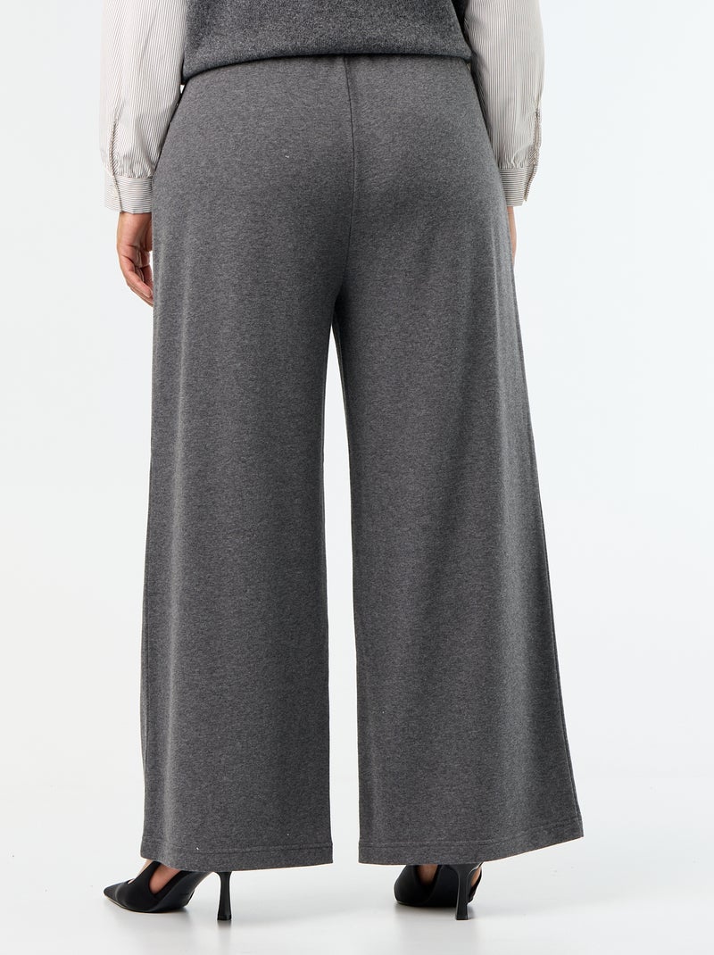 Joggers ampi tinta unita Grigio - Kiabi