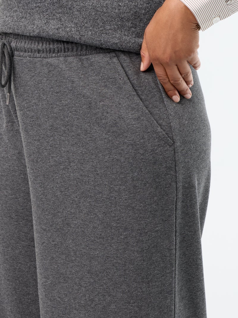 Joggers ampi tinta unita Grigio - Kiabi