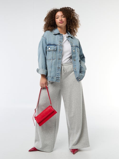 Joggers ampi tinta unita - Kiabi