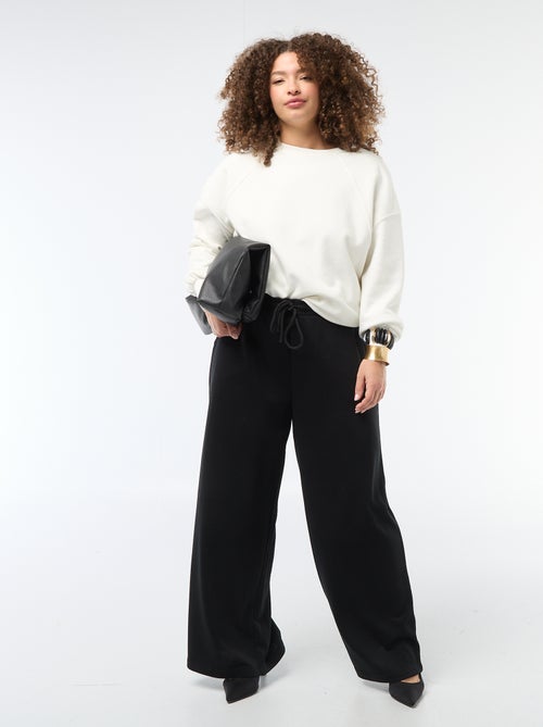 Joggers ampi tinta unita - Kiabi