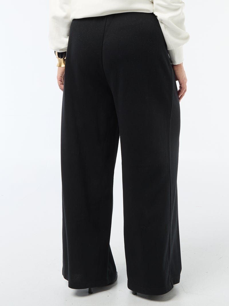 Joggers ampi tinta unita Nero - Kiabi