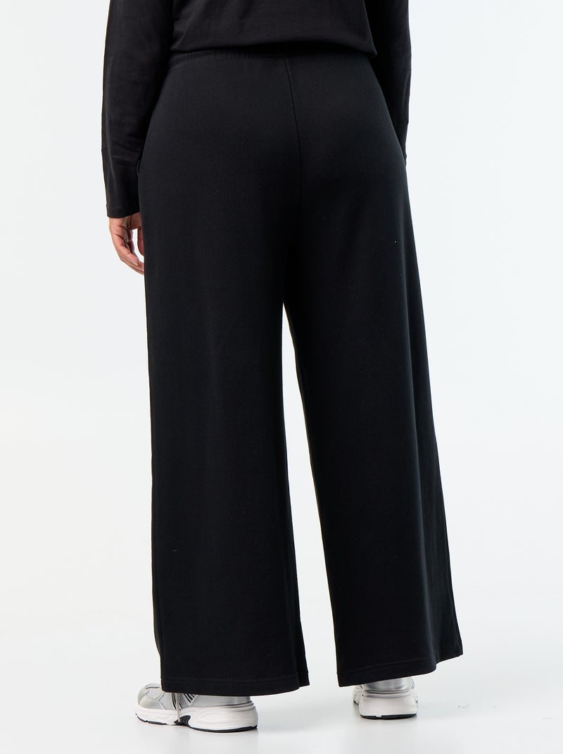 Joggers ampi tinta unita Nero - Kiabi