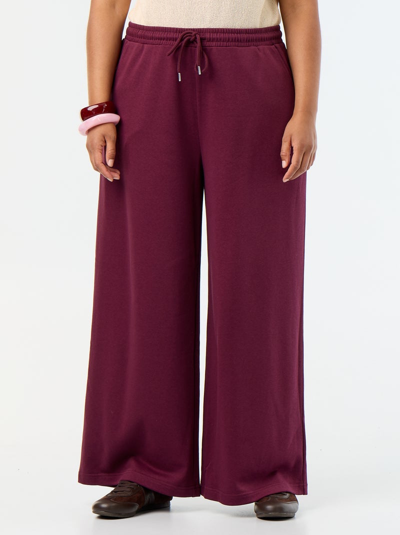 Joggers ampi tinta unita Rosa - Kiabi
